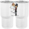 20 oz. Tall Stainless Steel Vacuum Insulated Tumbler White Thumbnail