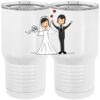 20 oz. Tall Stainless Steel Vacuum Insulated Tumbler White Thumbnail