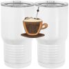 20 oz. Tall Stainless Steel Vacuum Insulated Tumbler White Thumbnail