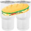 20 oz. Tall Stainless Steel Vacuum Insulated Tumbler White Thumbnail