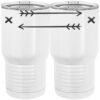20 oz. Tall Stainless Steel Vacuum Insulated Tumbler White Thumbnail