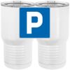 20 oz. Tall Stainless Steel Vacuum Insulated Tumbler White Thumbnail