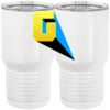 20 oz. Tall Stainless Steel Vacuum Insulated Tumbler White Thumbnail