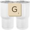 20 oz. Tall Stainless Steel Vacuum Insulated Tumbler White Thumbnail
