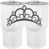 20 oz. Tall Stainless Steel Vacuum Insulated Tumbler White Thumbnail