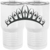 20 oz. Tall Stainless Steel Vacuum Insulated Tumbler White Thumbnail