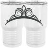 20 oz. Tall Stainless Steel Vacuum Insulated Tumbler White Thumbnail