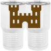 20 oz. Tall Stainless Steel Vacuum Insulated Tumbler White Thumbnail