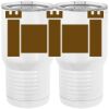 20 oz. Tall Stainless Steel Vacuum Insulated Tumbler White Thumbnail