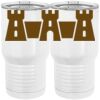 20 oz. Tall Stainless Steel Vacuum Insulated Tumbler White Thumbnail