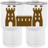 20 oz. Tall Stainless Steel Vacuum Insulated Tumbler White Thumbnail
