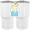 20 oz. Tall Stainless Steel Vacuum Insulated Tumbler White Thumbnail