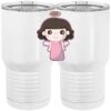 20 oz. Tall Stainless Steel Vacuum Insulated Tumbler White Thumbnail