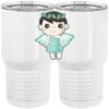 20 oz. Tall Stainless Steel Vacuum Insulated Tumbler White Thumbnail