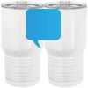 20 oz. Tall Stainless Steel Vacuum Insulated Tumbler White Thumbnail