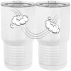 20 oz. Tall Stainless Steel Vacuum Insulated Tumbler White Thumbnail