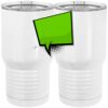 20 oz. Tall Stainless Steel Vacuum Insulated Tumbler White Thumbnail