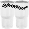 20 oz. Tall Stainless Steel Vacuum Insulated Tumbler White Thumbnail