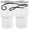20 oz. Tall Stainless Steel Vacuum Insulated Tumbler White Thumbnail