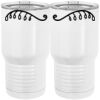 20 oz. Tall Stainless Steel Vacuum Insulated Tumbler White Thumbnail