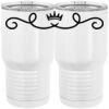 20 oz. Tall Stainless Steel Vacuum Insulated Tumbler White Thumbnail