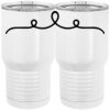 20 oz. Tall Stainless Steel Vacuum Insulated Tumbler White Thumbnail
