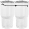 20 oz. Tall Stainless Steel Vacuum Insulated Tumbler White Thumbnail