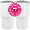 20 oz. Tall Stainless Steel Vacuum Insulated Tumbler White Thumbnail