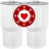 20 oz. Tall Stainless Steel Vacuum Insulated Tumbler White Thumbnail