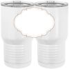 20 oz. Tall Stainless Steel Vacuum Insulated Tumbler White Thumbnail