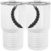 20 oz. Tall Stainless Steel Vacuum Insulated Tumbler White Thumbnail