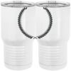 20 oz. Tall Stainless Steel Vacuum Insulated Tumbler White Thumbnail