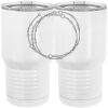 20 oz. Tall Stainless Steel Vacuum Insulated Tumbler White Thumbnail