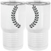 20 oz. Tall Stainless Steel Vacuum Insulated Tumbler White Thumbnail