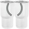 20 oz. Tall Stainless Steel Vacuum Insulated Tumbler White Thumbnail