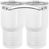 20 oz. Tall Stainless Steel Vacuum Insulated Tumbler White Thumbnail