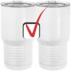 20 oz. Tall Stainless Steel Vacuum Insulated Tumbler White Thumbnail