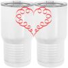 20 oz. Tall Stainless Steel Vacuum Insulated Tumbler White Thumbnail