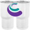 20 oz. Tall Stainless Steel Vacuum Insulated Tumbler White Thumbnail
