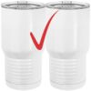 20 oz. Tall Stainless Steel Vacuum Insulated Tumbler White Thumbnail
