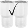 20 oz. Tall Stainless Steel Vacuum Insulated Tumbler White Thumbnail