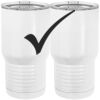 20 oz. Tall Stainless Steel Vacuum Insulated Tumbler White Thumbnail