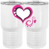 20 oz. Tall Stainless Steel Vacuum Insulated Tumbler White Thumbnail