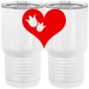 20 oz. Tall Stainless Steel Vacuum Insulated Tumbler White Thumbnail