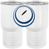 20 oz. Tall Stainless Steel Vacuum Insulated Tumbler White Thumbnail