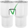 20 oz. Tall Stainless Steel Vacuum Insulated Tumbler White Thumbnail