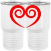20 oz. Tall Stainless Steel Vacuum Insulated Tumbler White Thumbnail