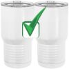 20 oz. Tall Stainless Steel Vacuum Insulated Tumbler White Thumbnail