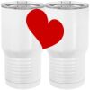 20 oz. Tall Stainless Steel Vacuum Insulated Tumbler White Thumbnail