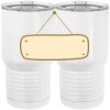 20 oz. Tall Stainless Steel Vacuum Insulated Tumbler White Thumbnail